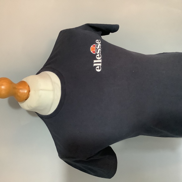 Ellesse Crew Neck T Shirt - Size XS - Navy - Cotton - P2P 18” - Picture 2 of 8